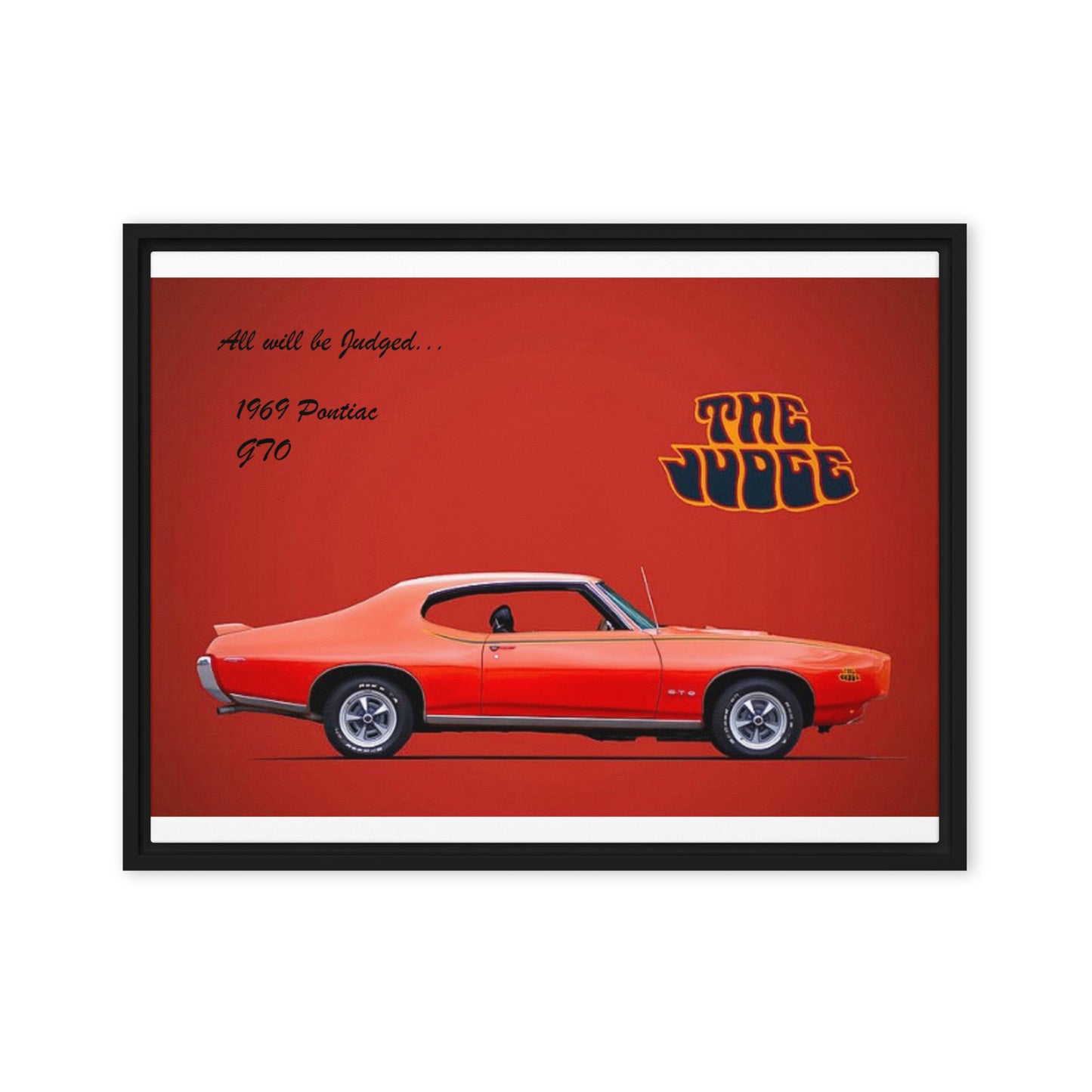 1969 Pontiac GTO: The Judge Framed canvas