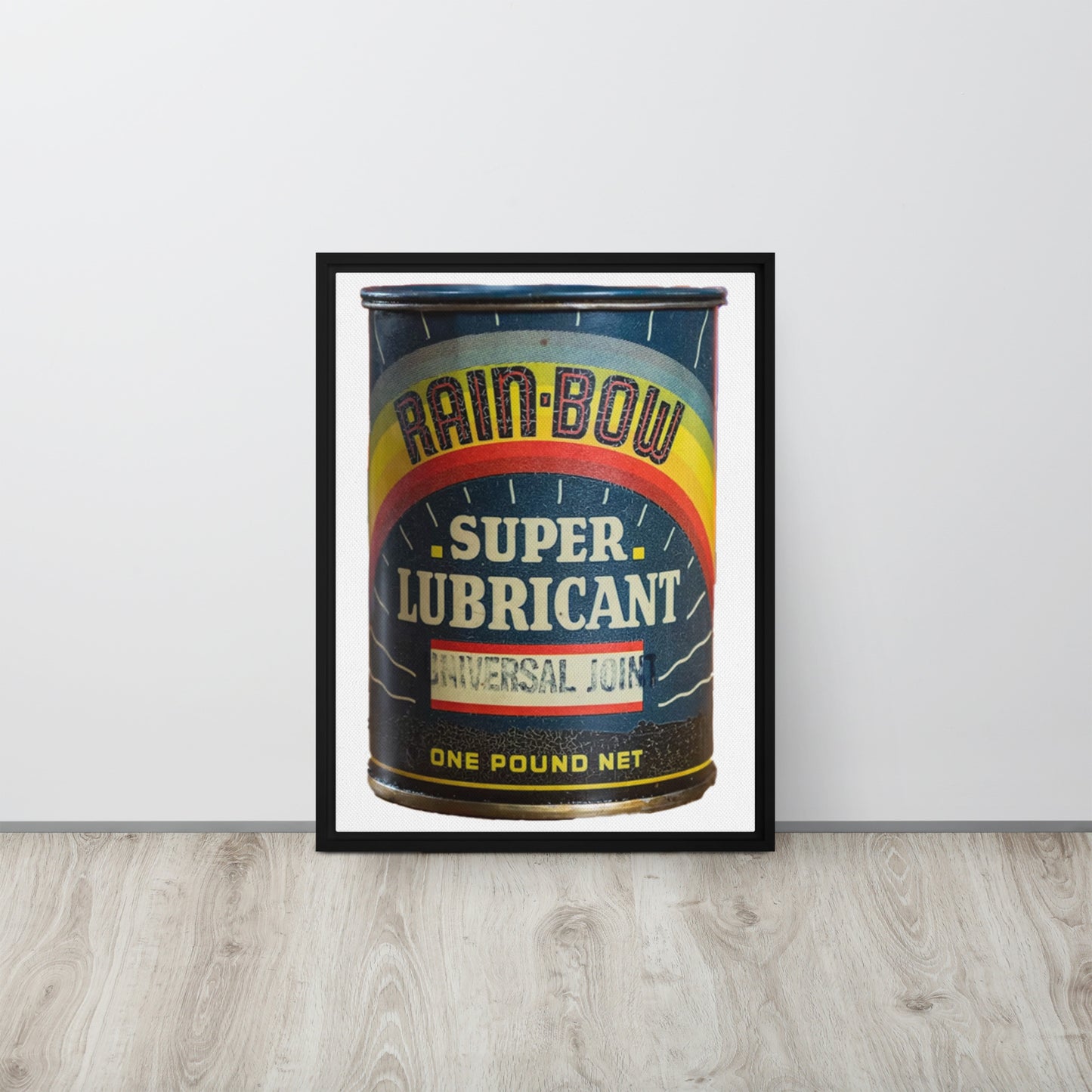 Vintage Grease Soup Can Style Framed canvas