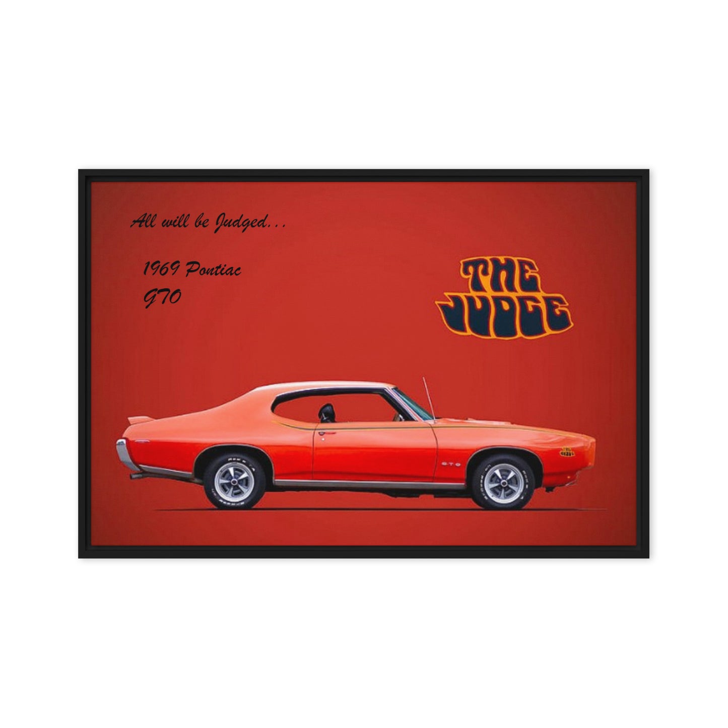 1969 Pontiac GTO: The Judge Framed canvas