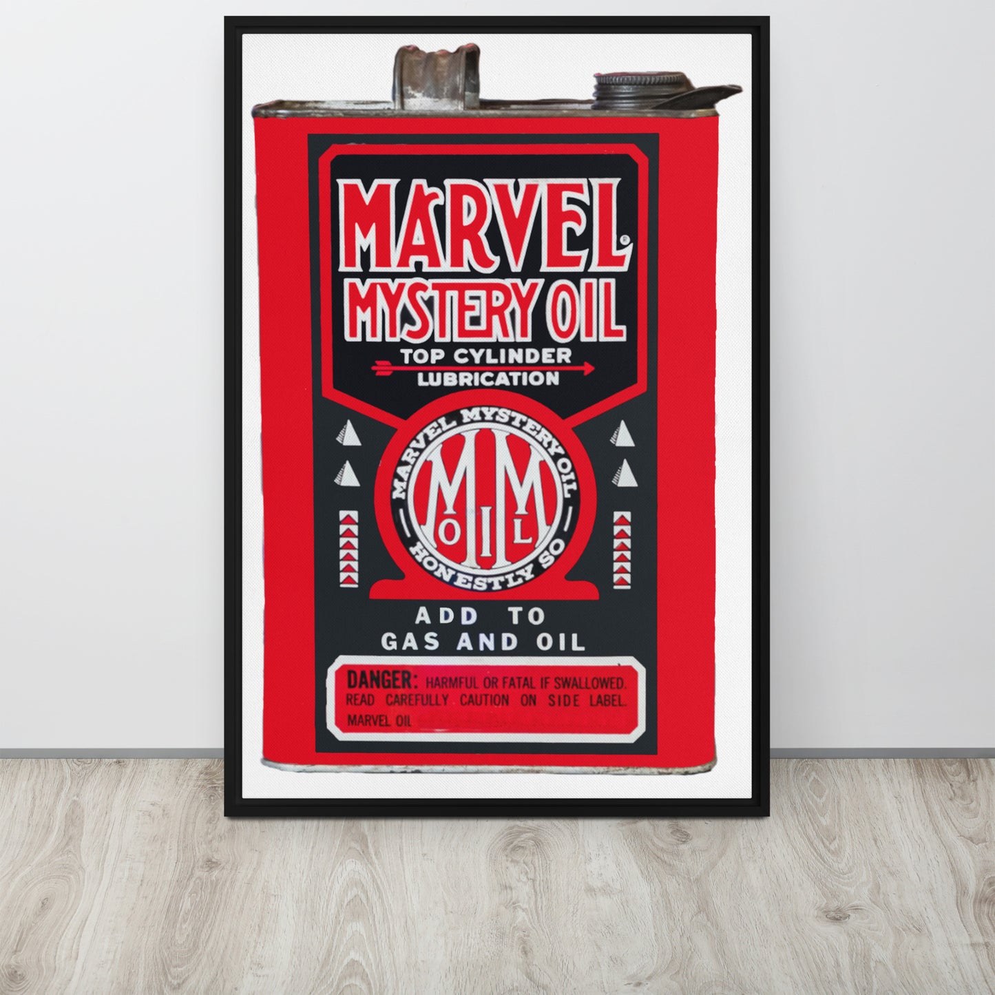 Vintage Marvel Mystery Oil Framed canvas