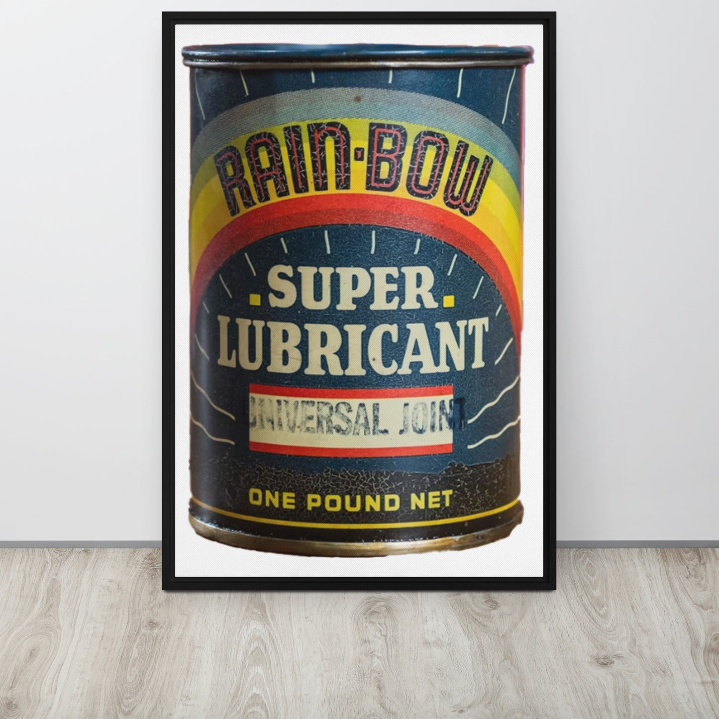 Vintage Grease Soup Can Style Framed canvas