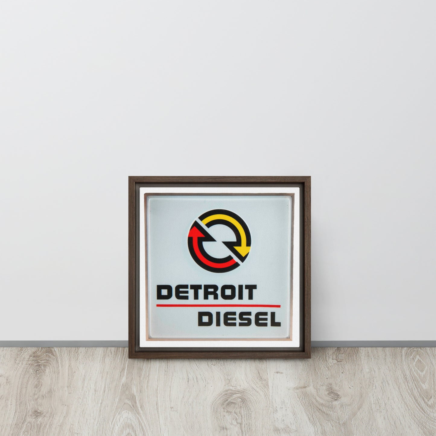 Detroit Diesel Retro Design Framed canvas