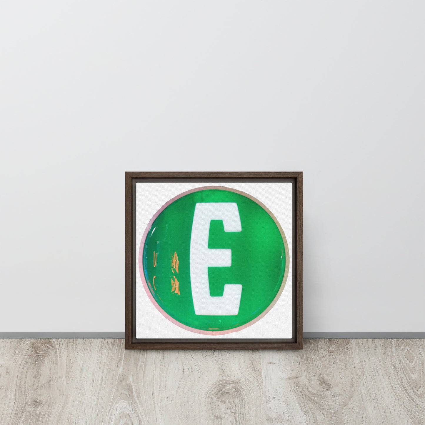 Edsel Globe Style Design Framed canvas