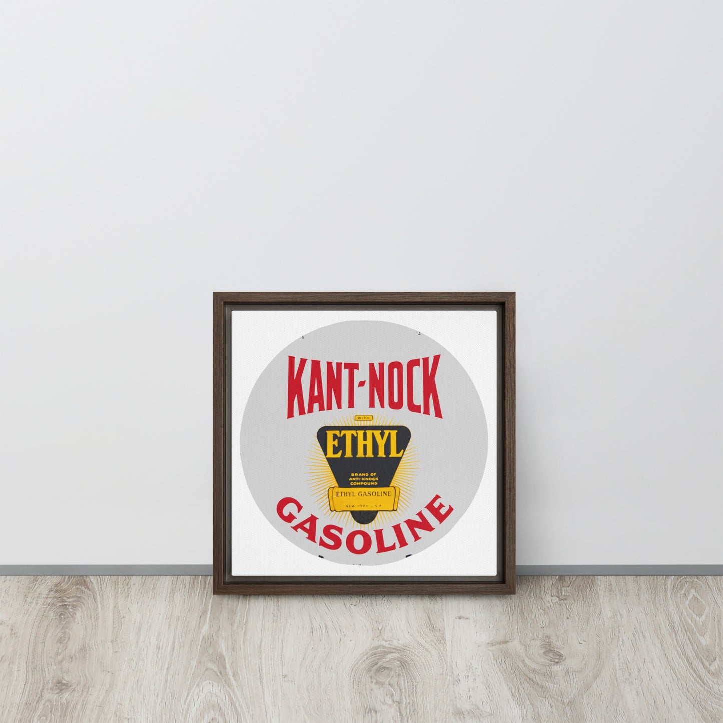 Vintage Kant Nock Gas Sign Framed canvas