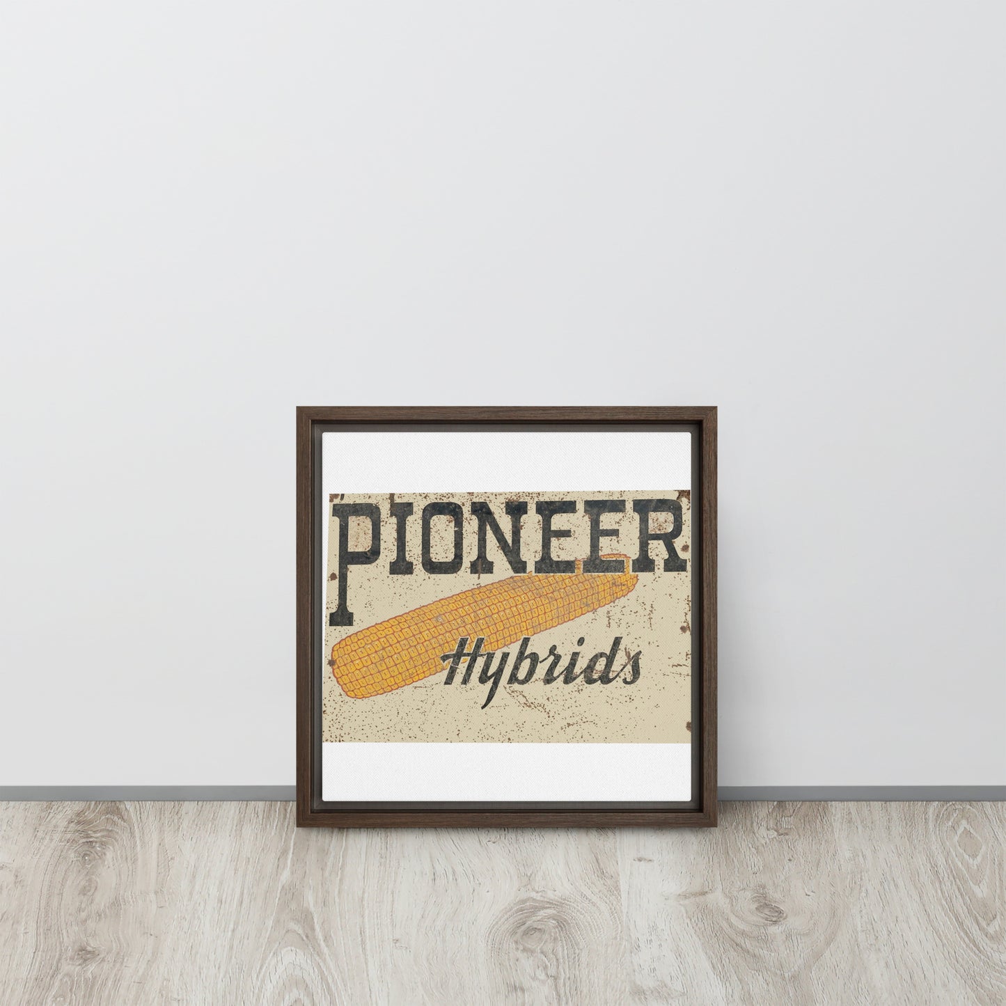 Vintage Pioneer Sign Framed canvas