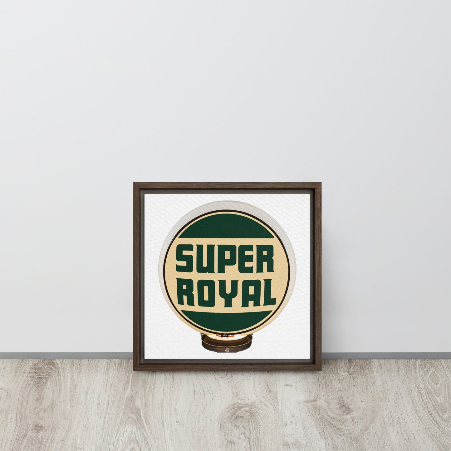 Super Royal Globe Style Framed canvas