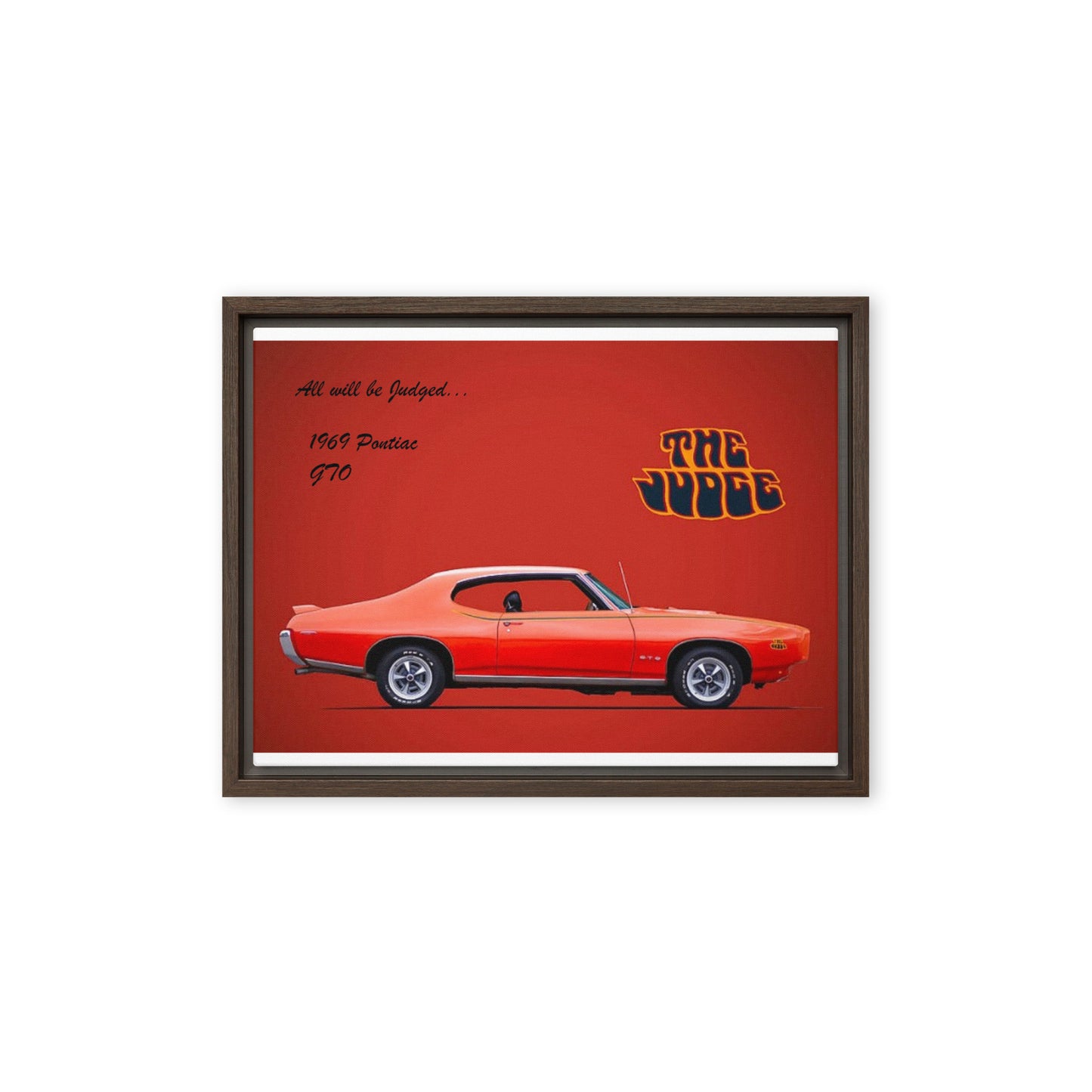 1969 Pontiac GTO: The Judge Framed canvas