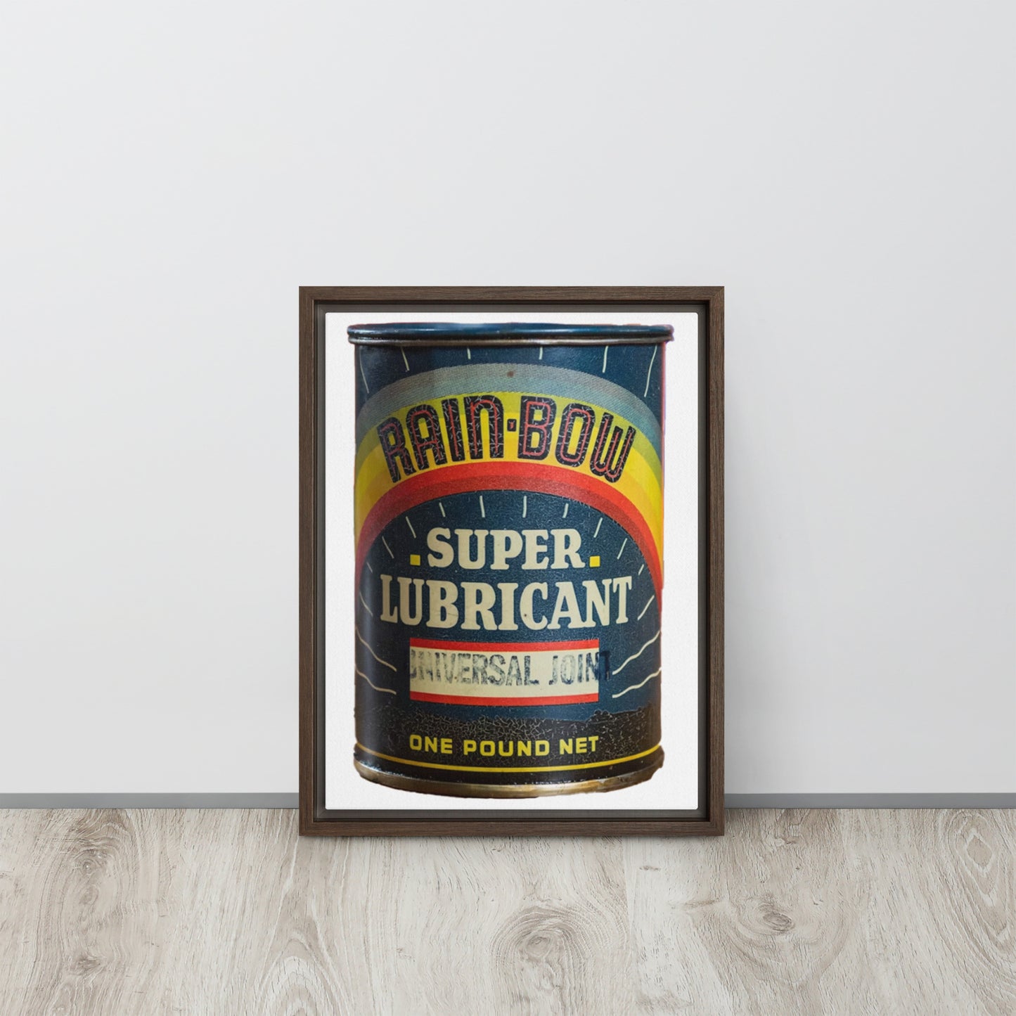 Vintage Grease Soup Can Style Framed canvas