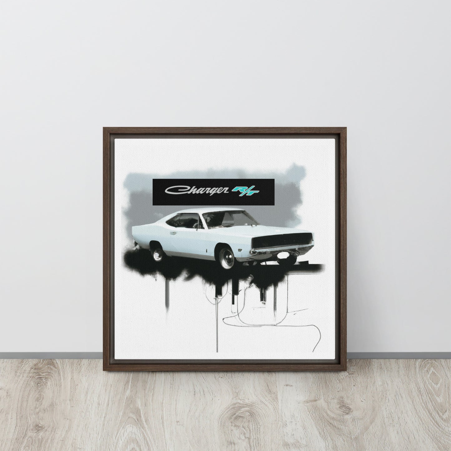 Charger RT Graffiti Style Framed canvas