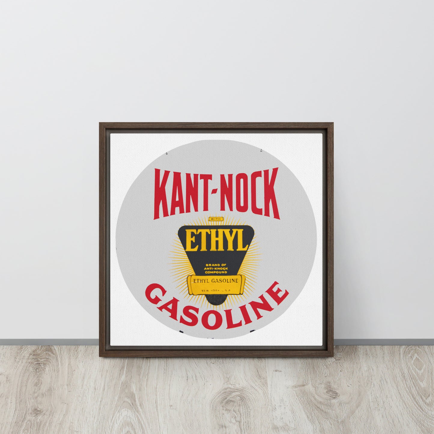 Vintage Kant Nock Gas Sign Framed canvas