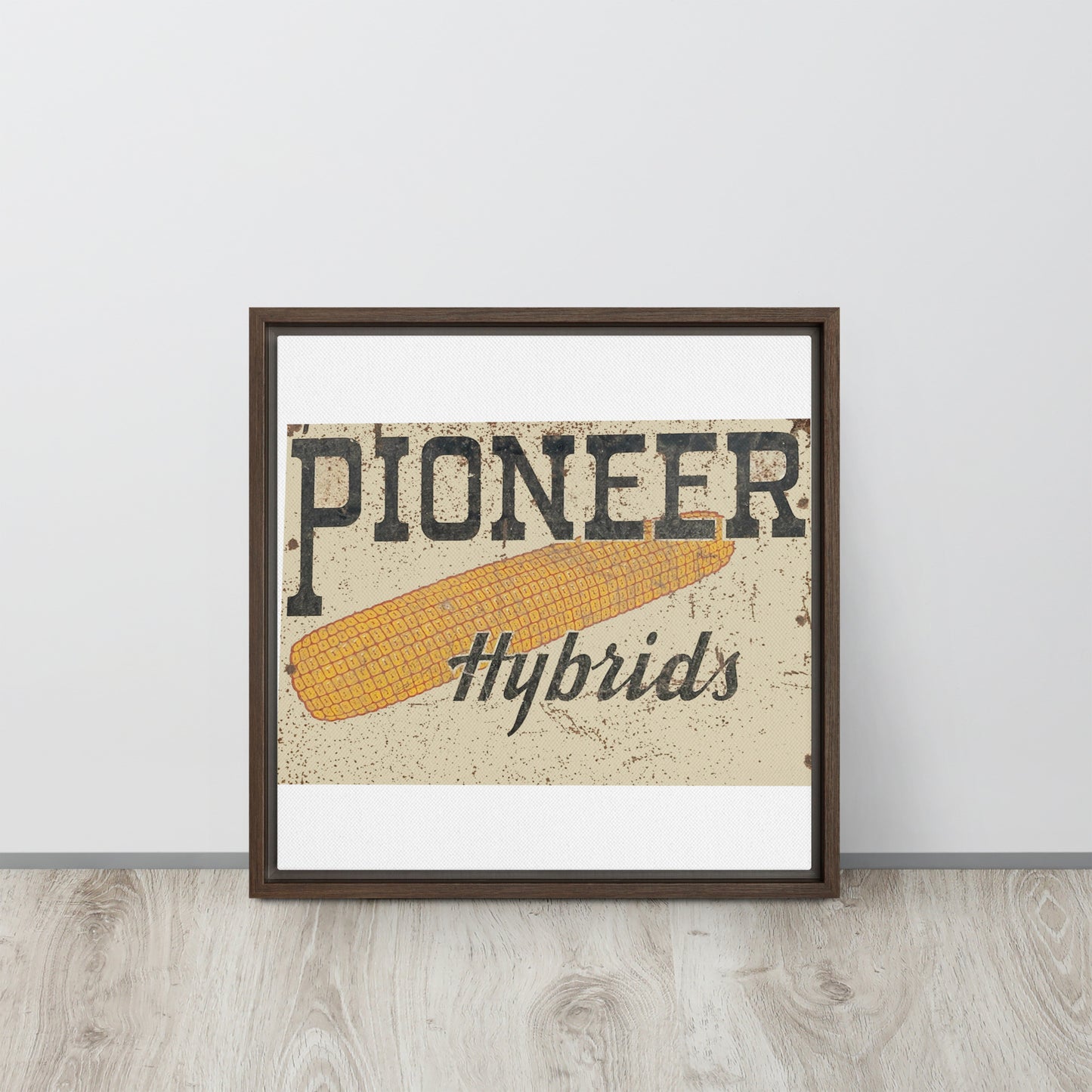 Vintage Pioneer Sign Framed canvas