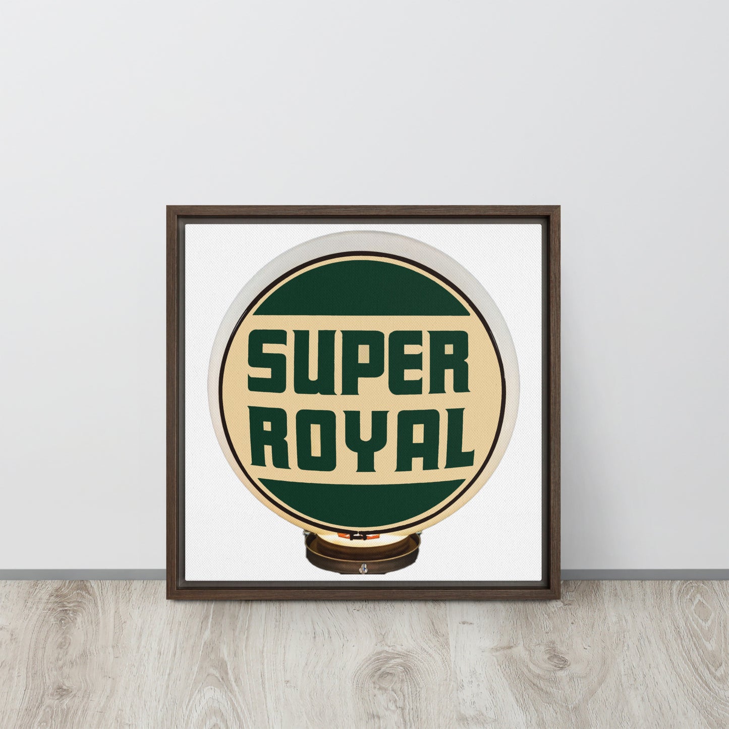 Super Royal Globe Style Framed canvas