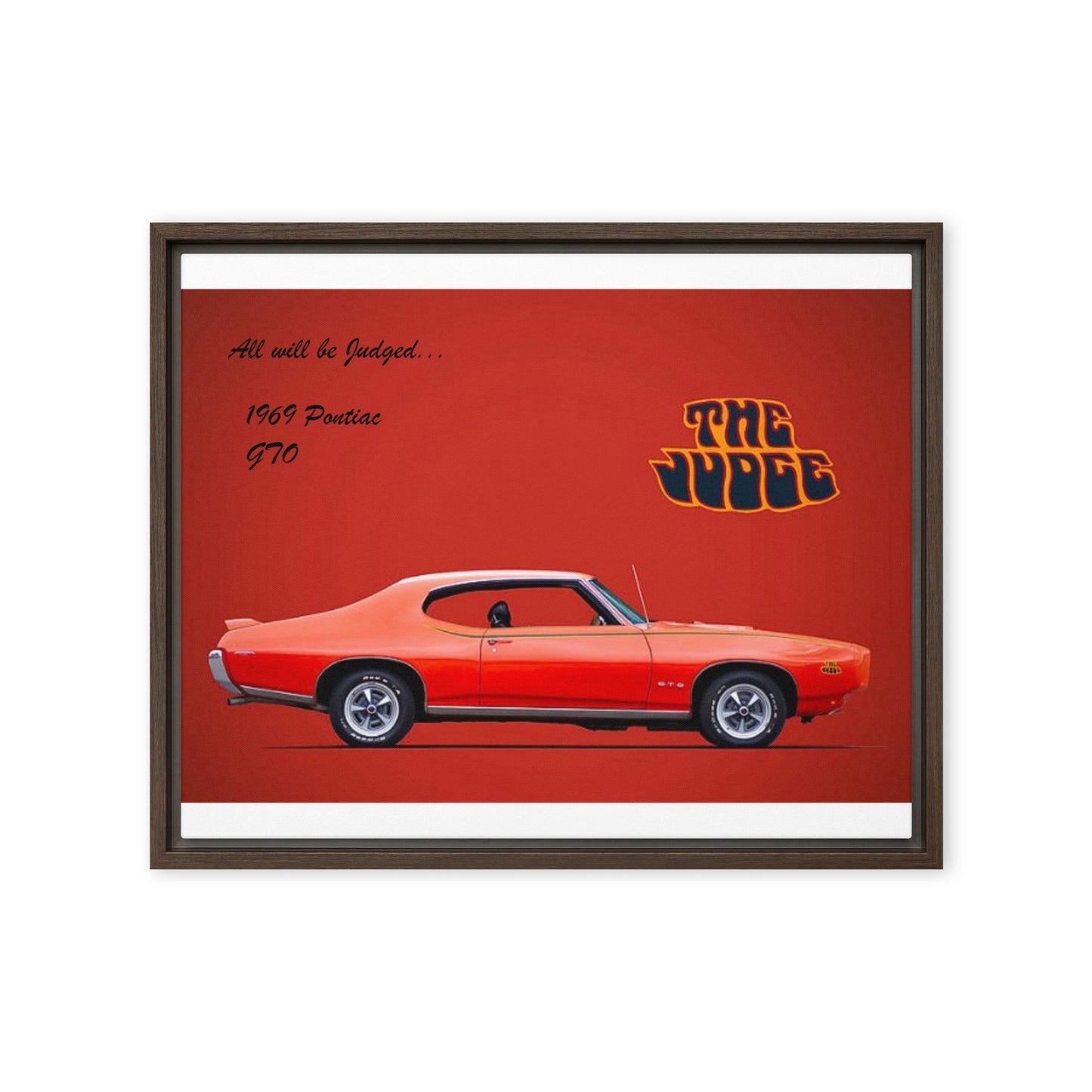 1969 Pontiac GTO: The Judge Framed canvas