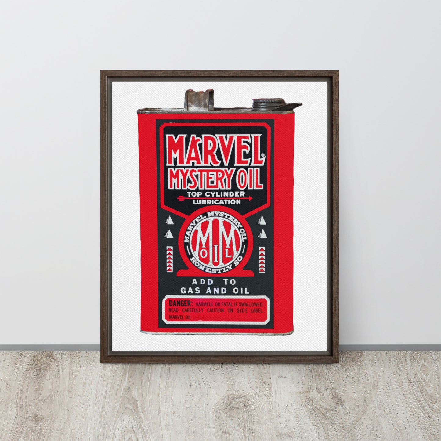 Vintage Marvel Mystery Oil Framed canvas