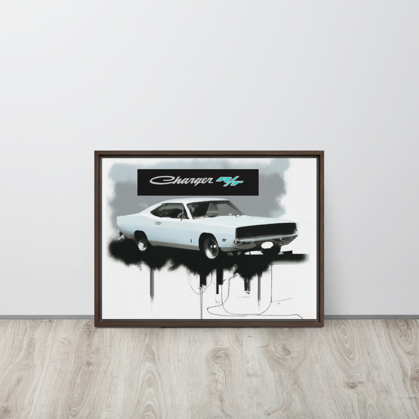 Charger RT Graffiti Style Framed canvas