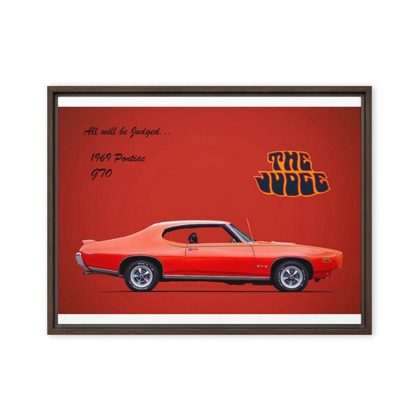 1969 Pontiac GTO: The Judge Framed canvas