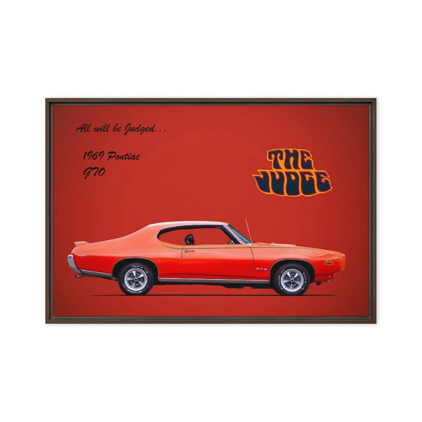 1969 Pontiac GTO: The Judge Framed canvas