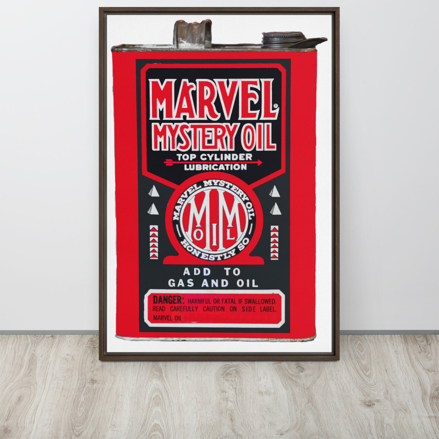 Vintage Marvel Mystery Oil Framed canvas