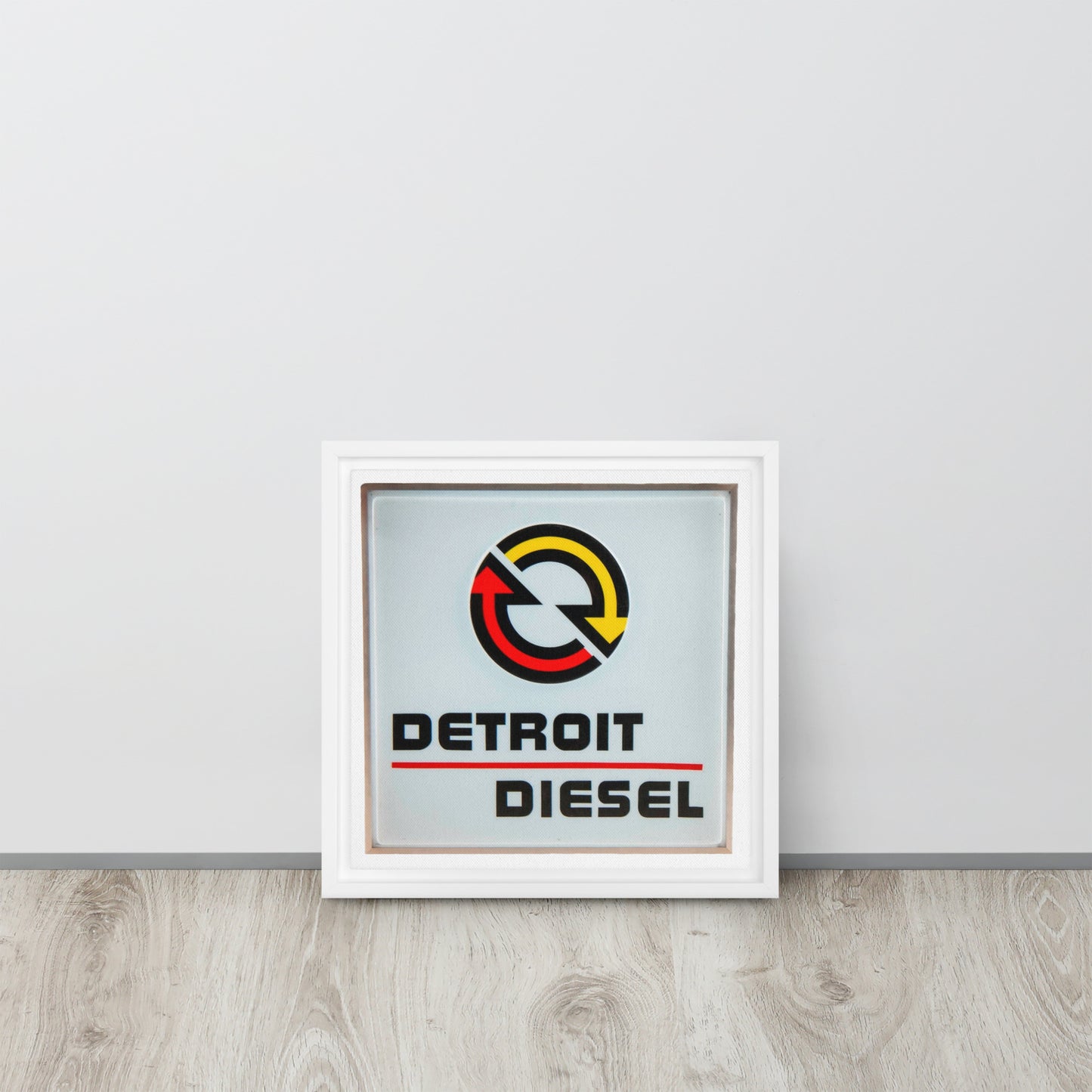 Detroit Diesel Retro Design Framed canvas