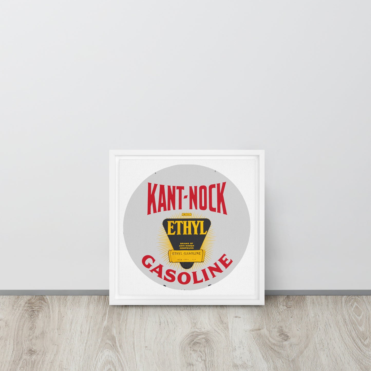 Vintage Kant Nock Gas Sign Framed canvas