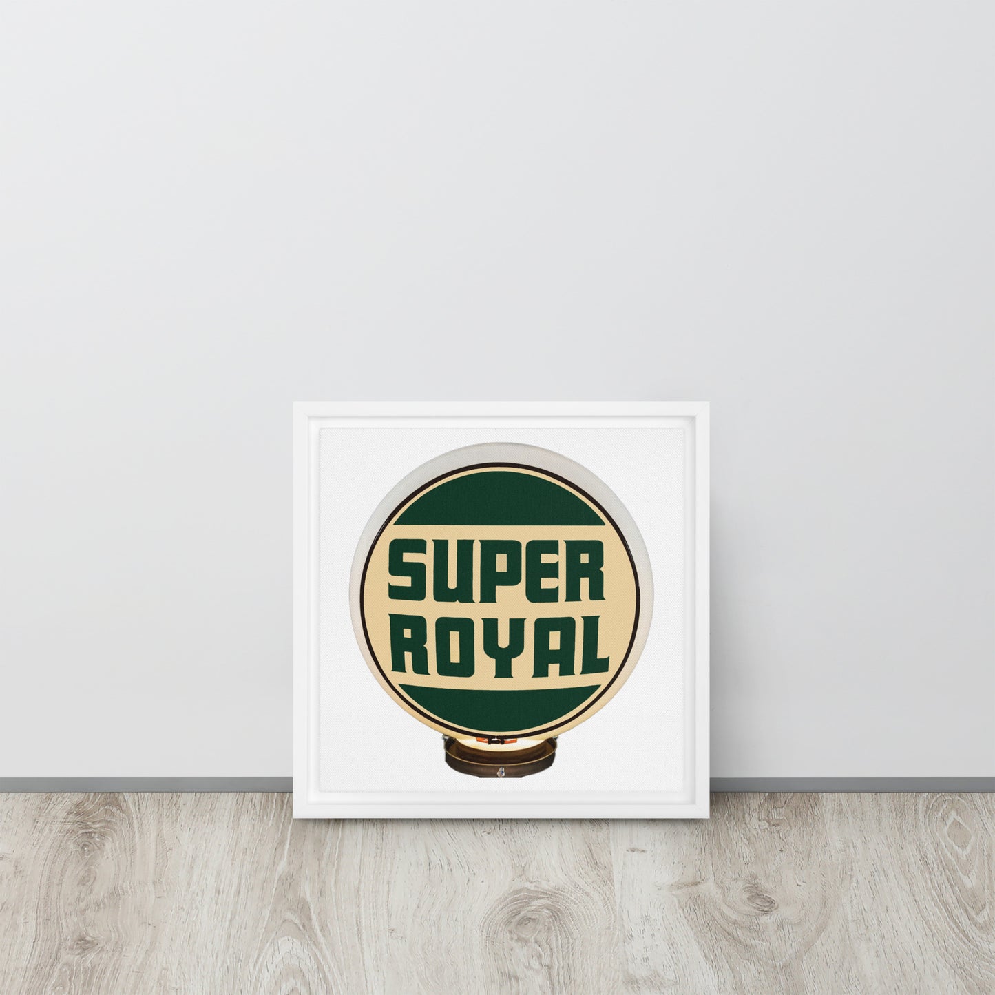 Super Royal Globe Style Framed canvas