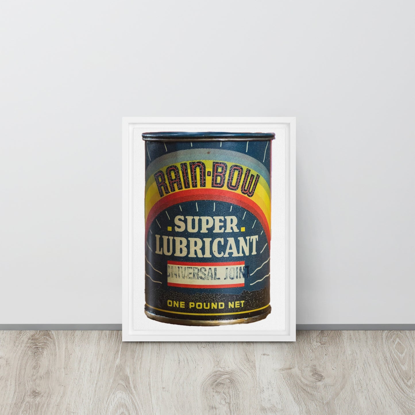 Vintage Grease Soup Can Style Framed canvas