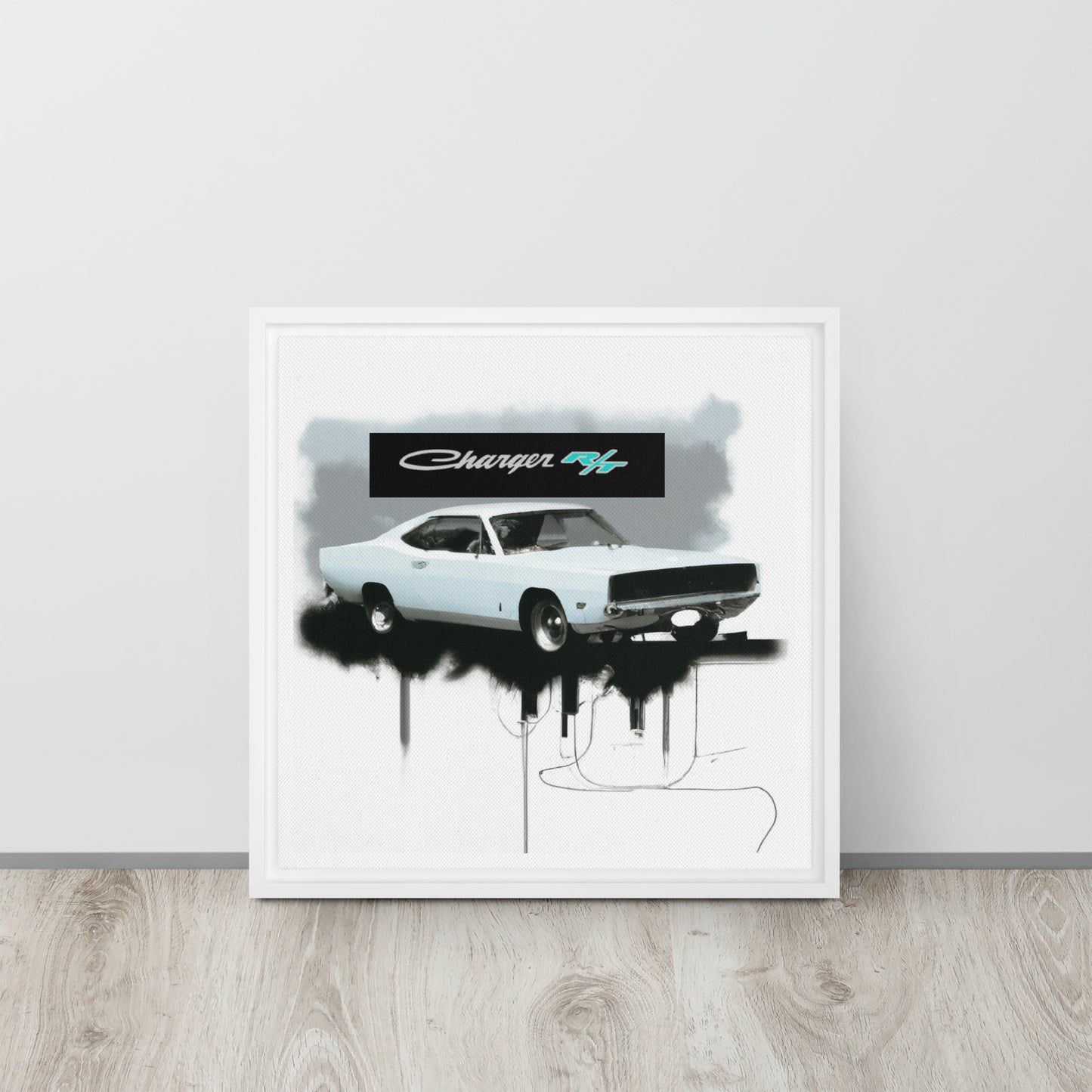 Charger RT Graffiti Style Framed canvas