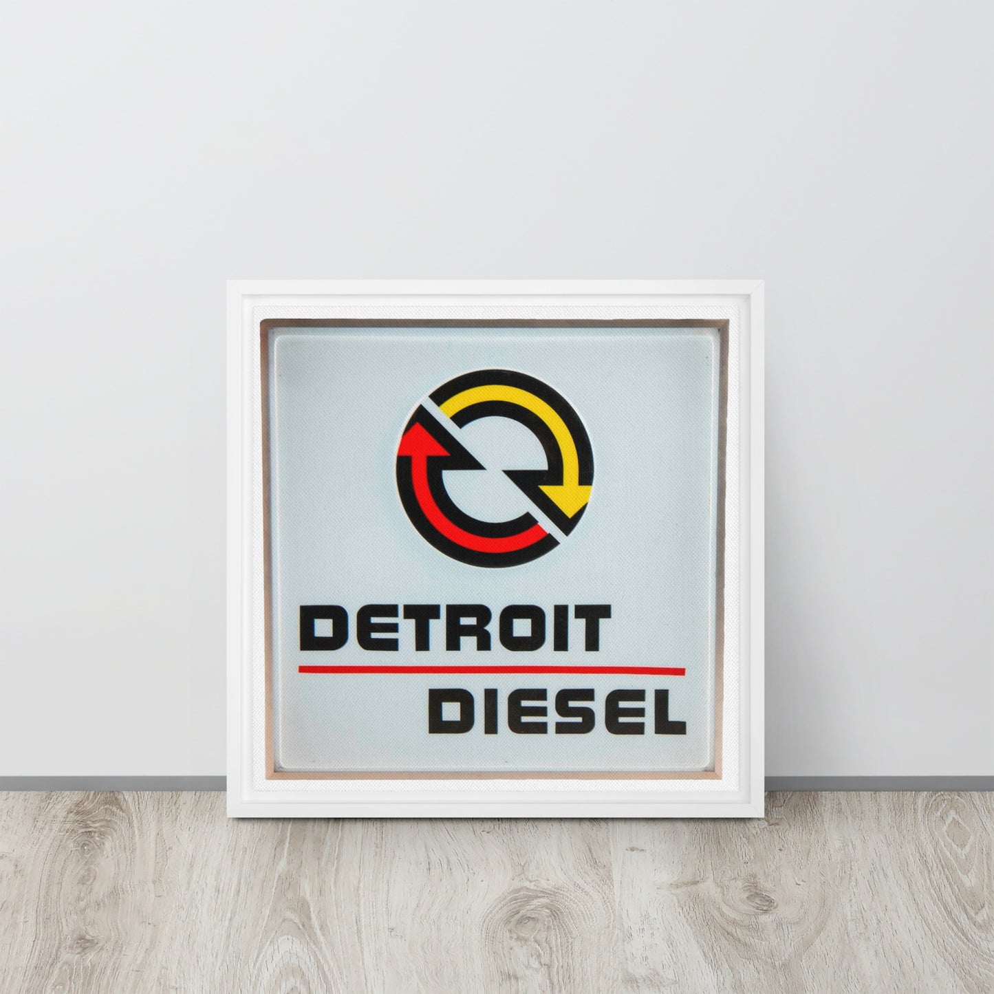 Detroit Diesel Retro Design Framed canvas