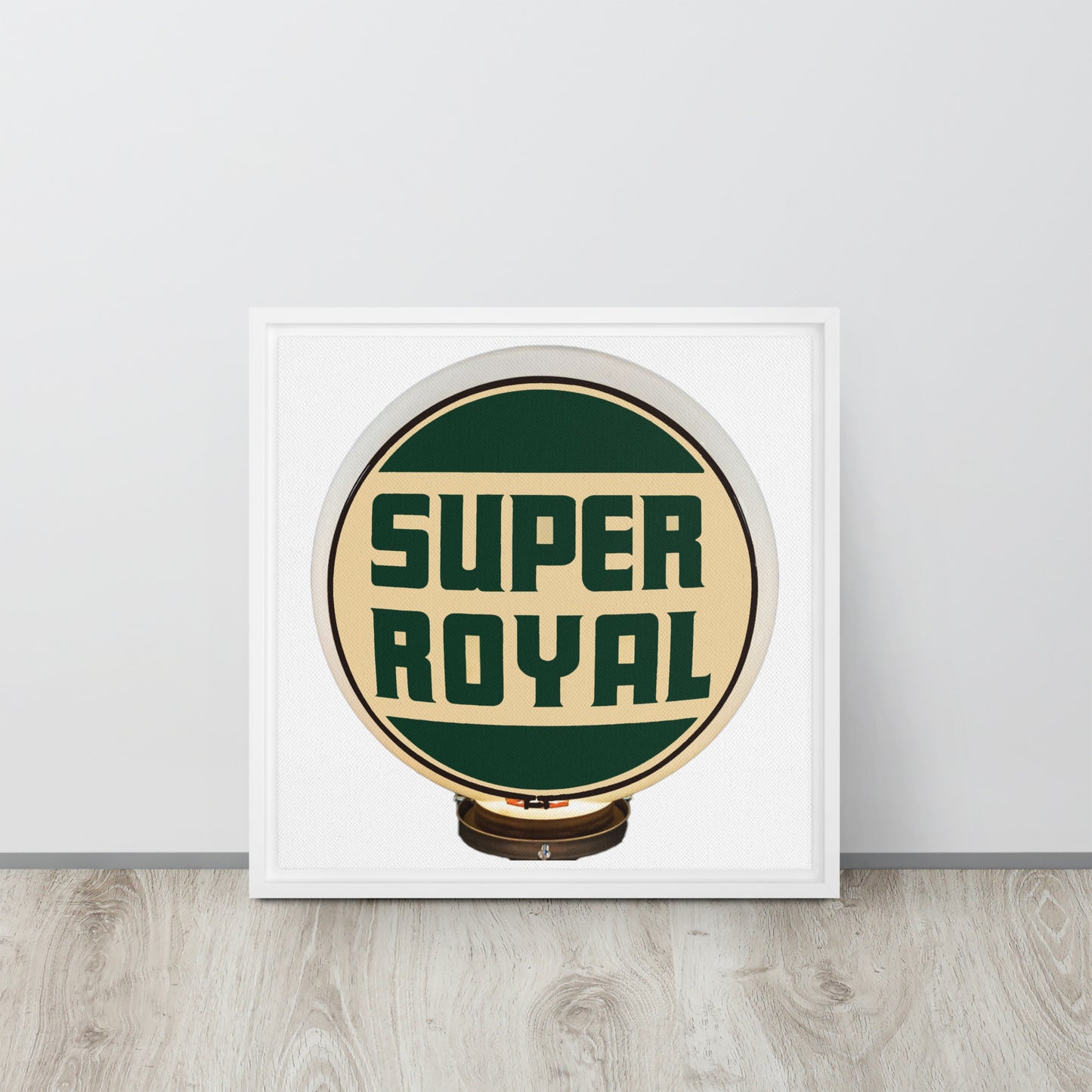 Super Royal Globe Style Framed canvas