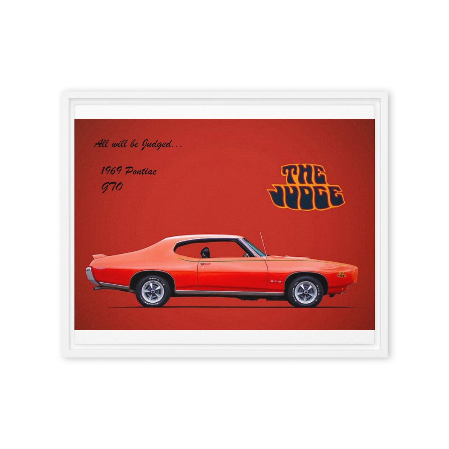 1969 Pontiac GTO: The Judge Framed canvas