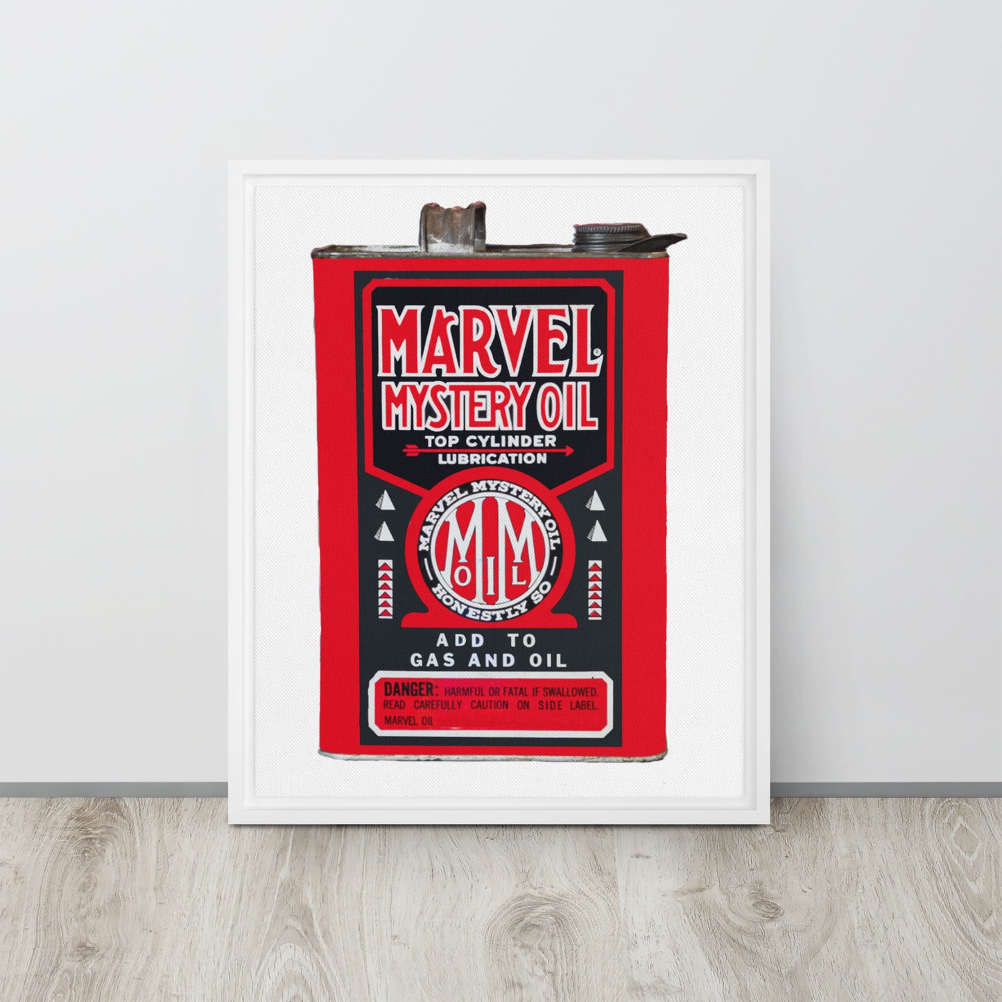 Vintage Marvel Mystery Oil Framed canvas