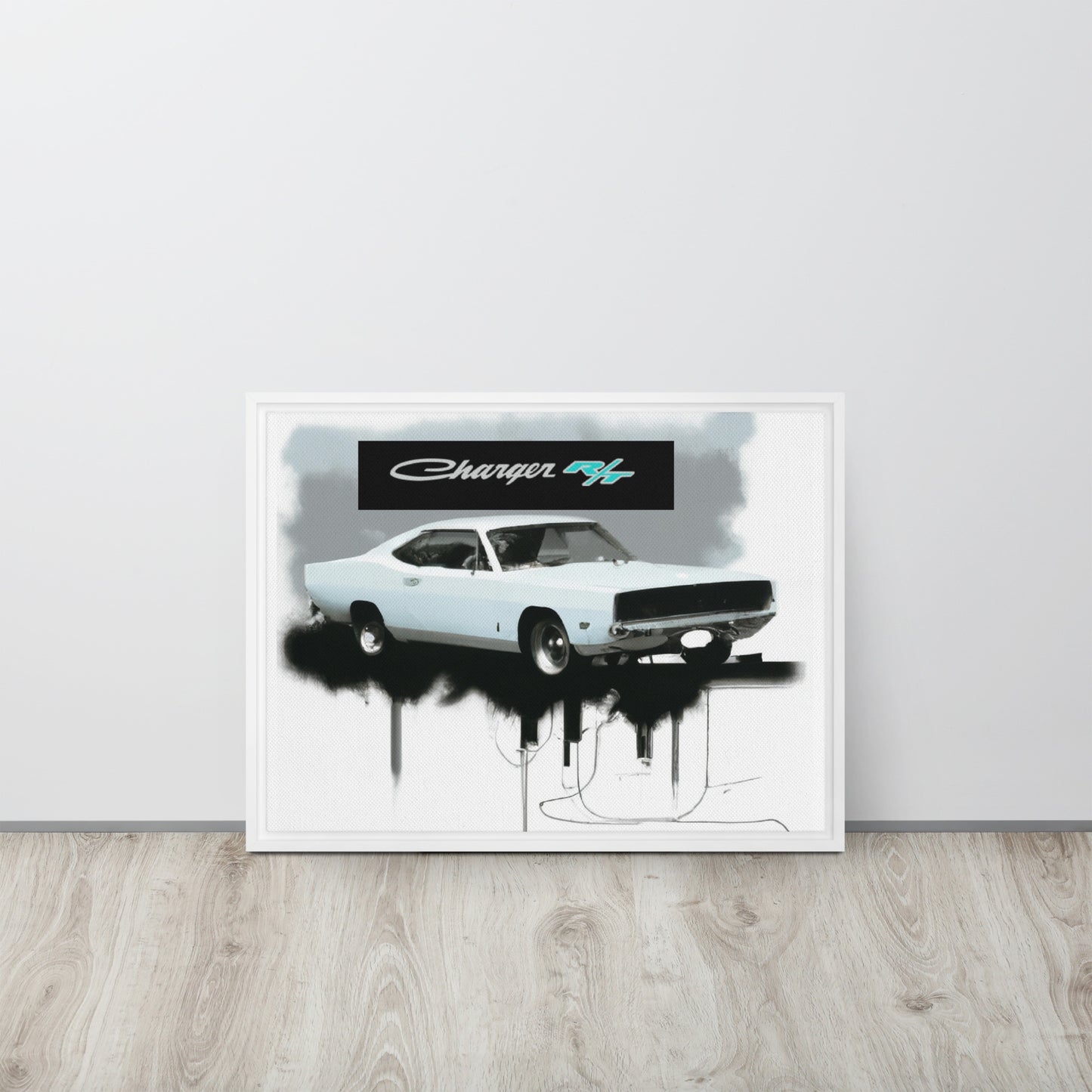 Charger RT Graffiti Style Framed canvas