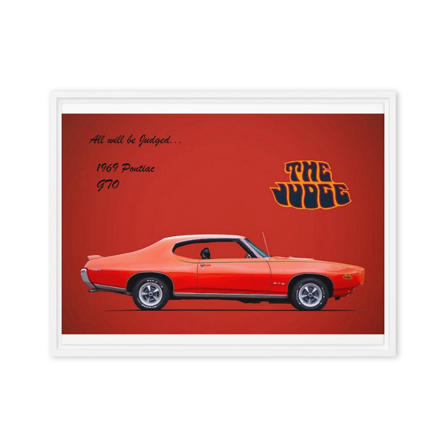 1969 Pontiac GTO: The Judge Framed canvas