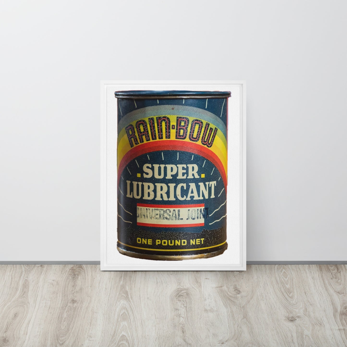 Vintage Grease Soup Can Style Framed canvas