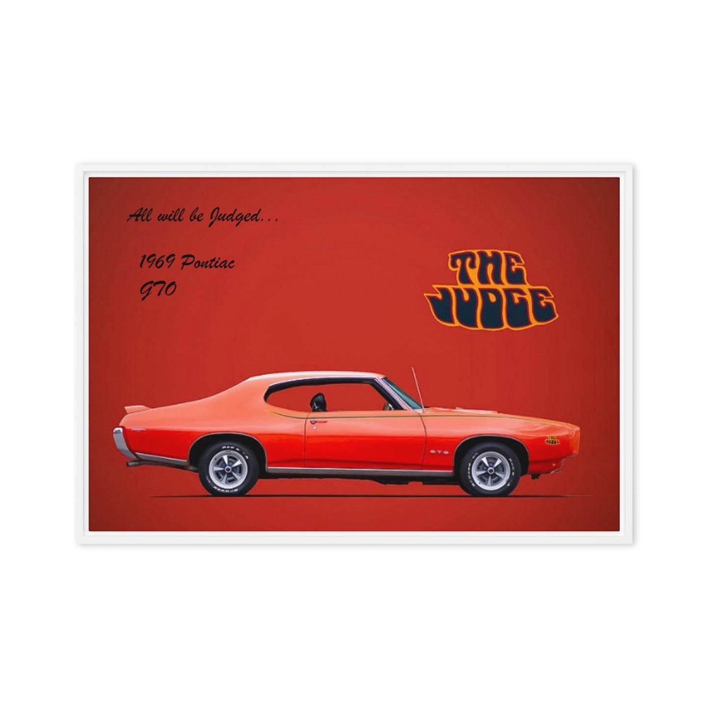 1969 Pontiac GTO: The Judge Framed canvas