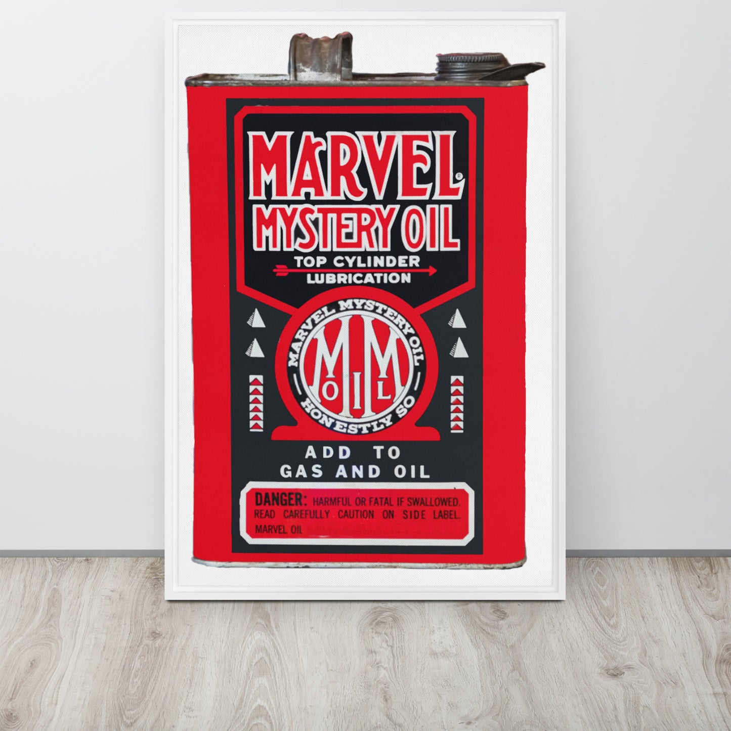 Vintage Marvel Mystery Oil Framed canvas