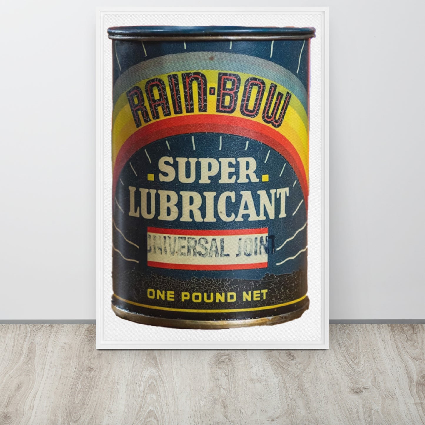 Vintage Grease Soup Can Style Framed canvas