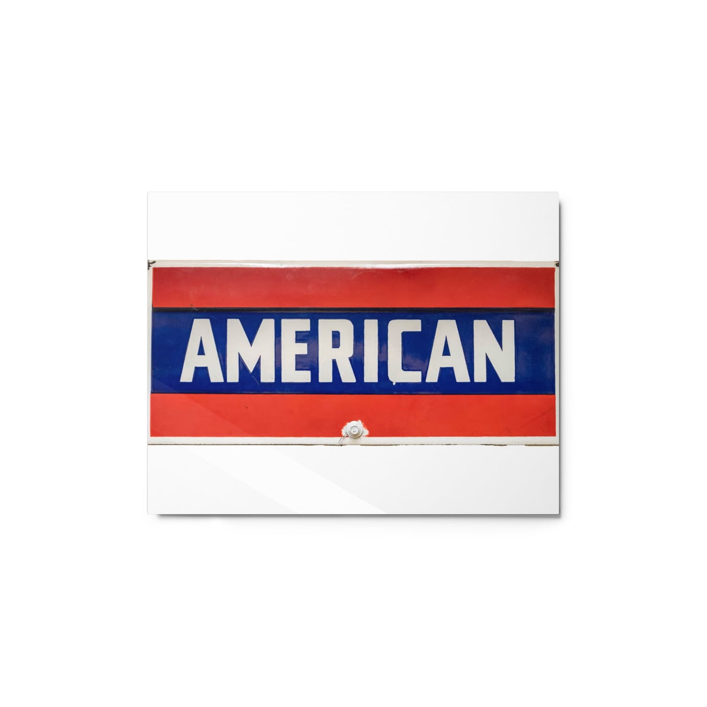 American Sign Porcelain Vintage Style Metal prints