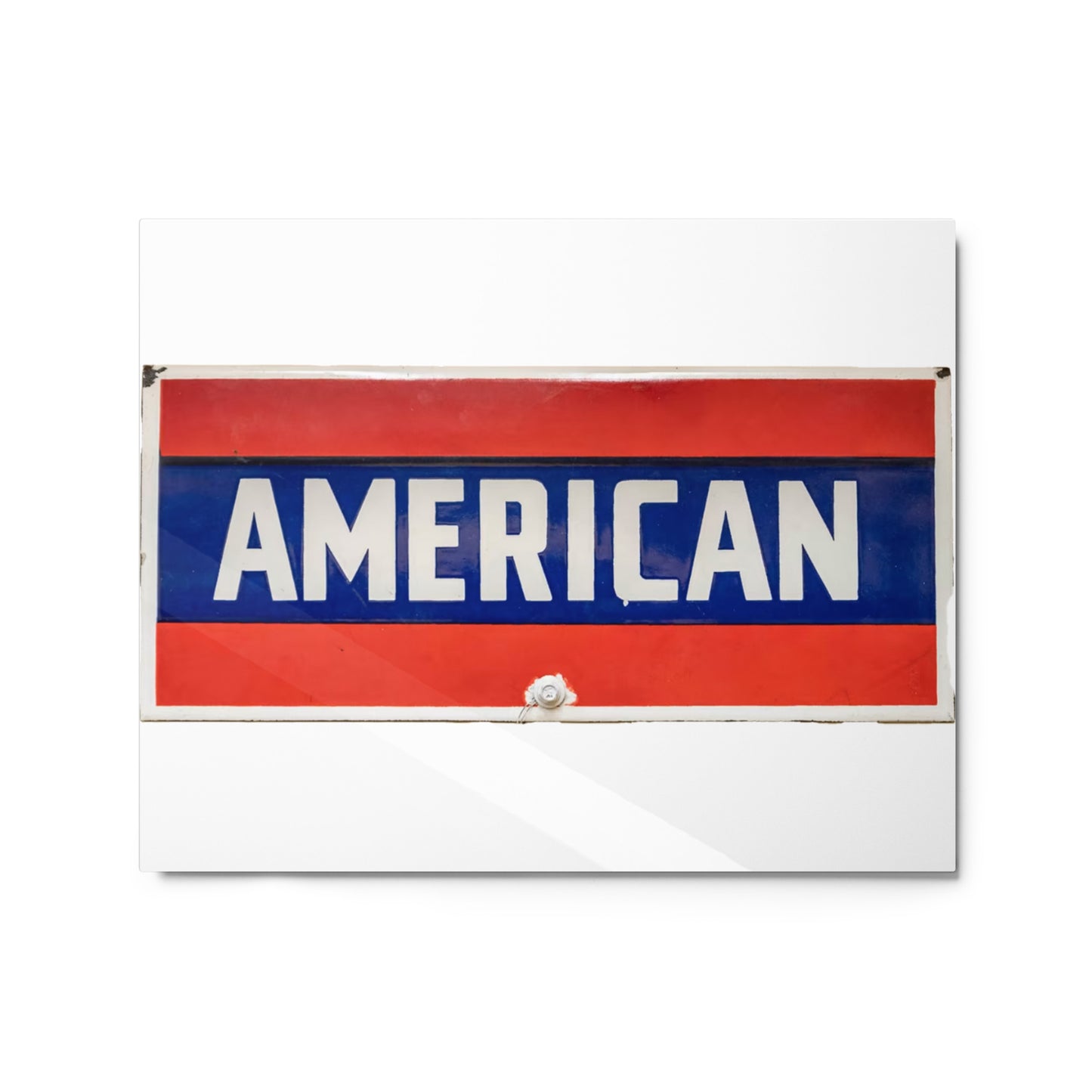 American Sign Porcelain Vintage Style Metal prints