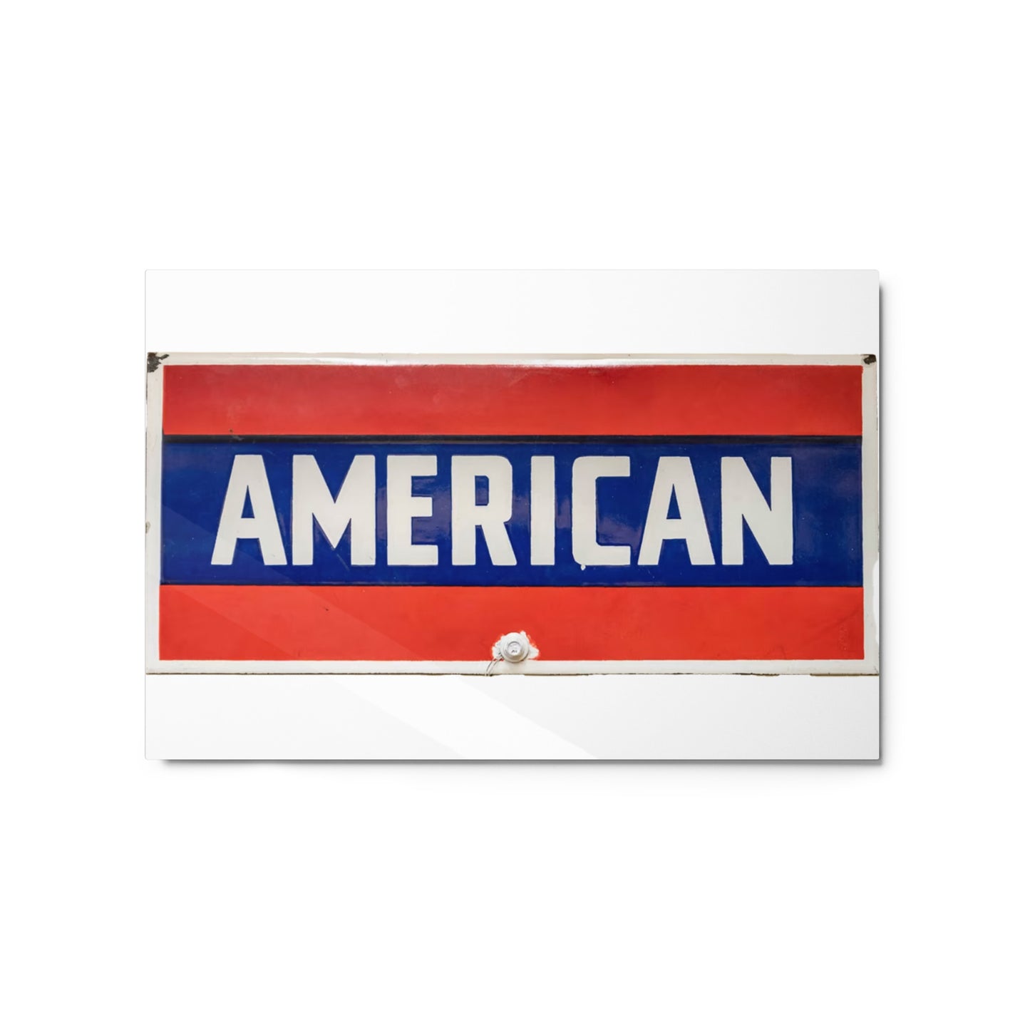 American Sign Porcelain Vintage Style Metal prints