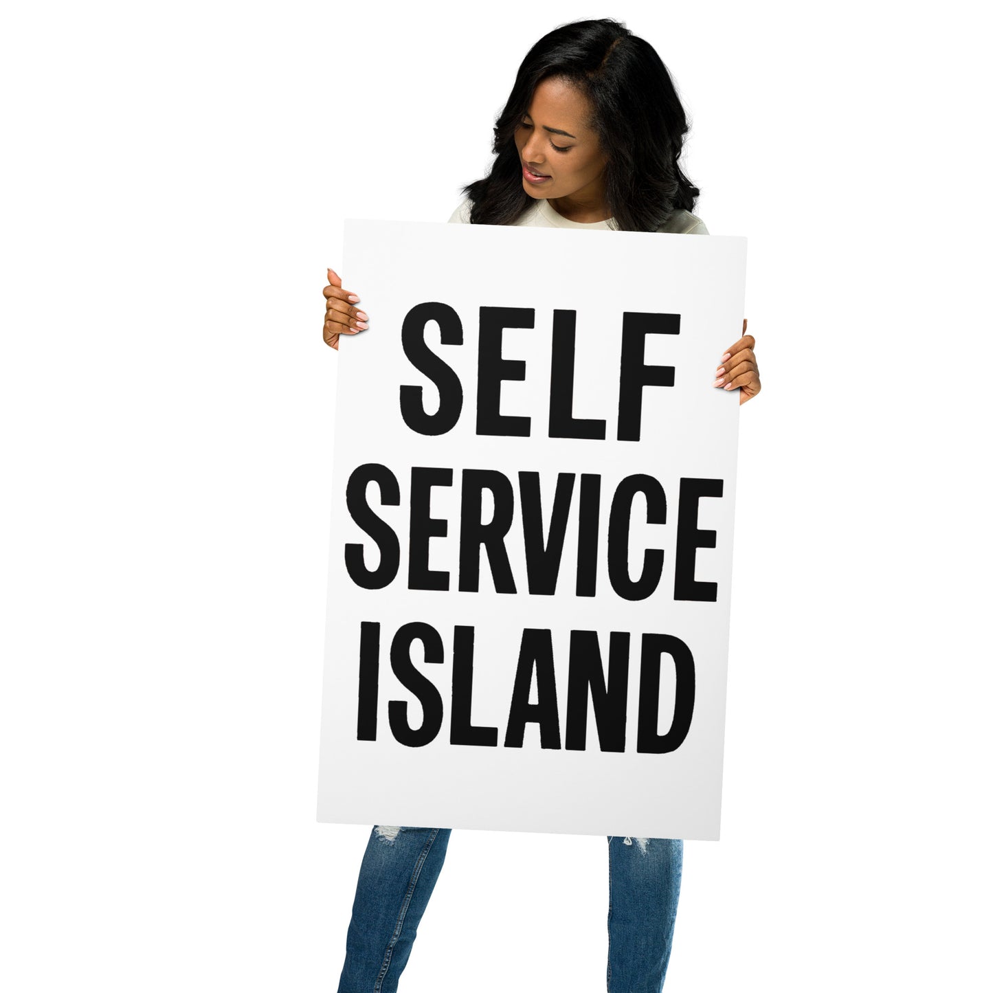 Self Service Island Design Metal prints