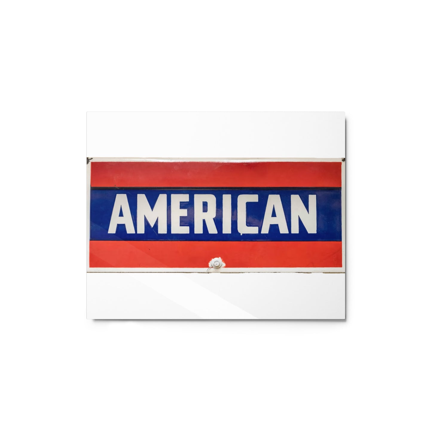 American Sign Porcelain Vintage Style Metal prints