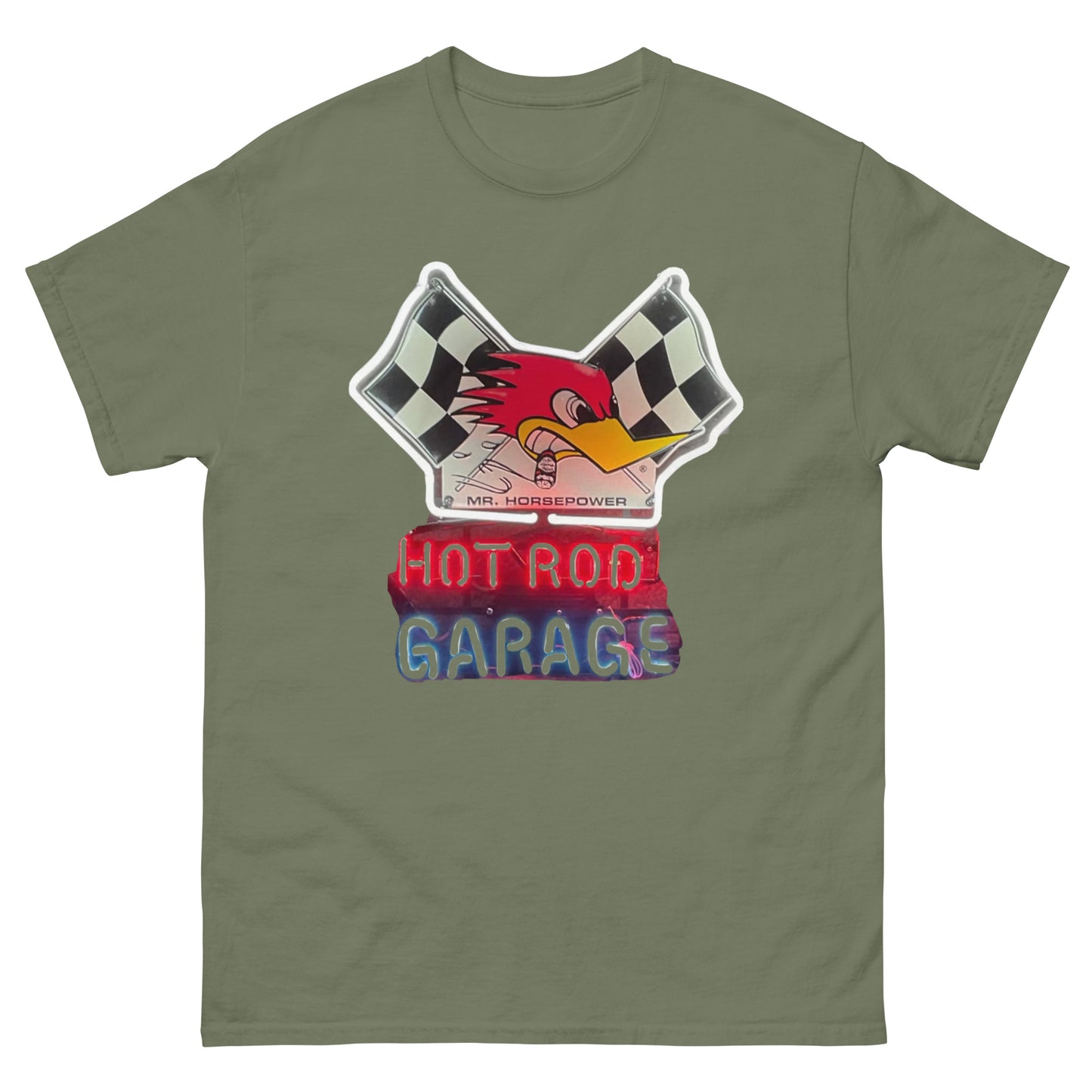 Hot Rod Garage Neon Style Men's Classic Tee