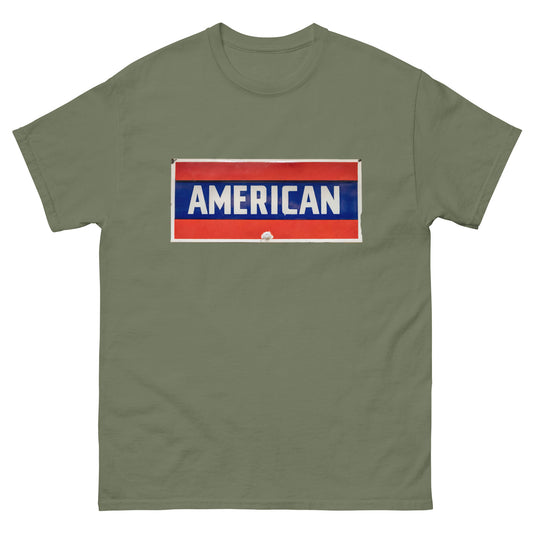 Vintage American Faded Tin Style Men's Classic Tee