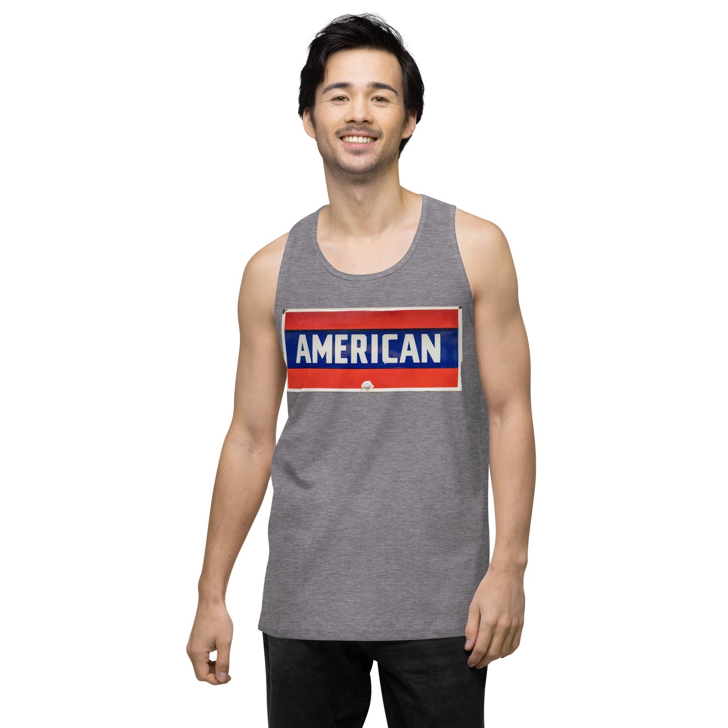 American Sign Porcelain Vintage Style Men’s premium tank top