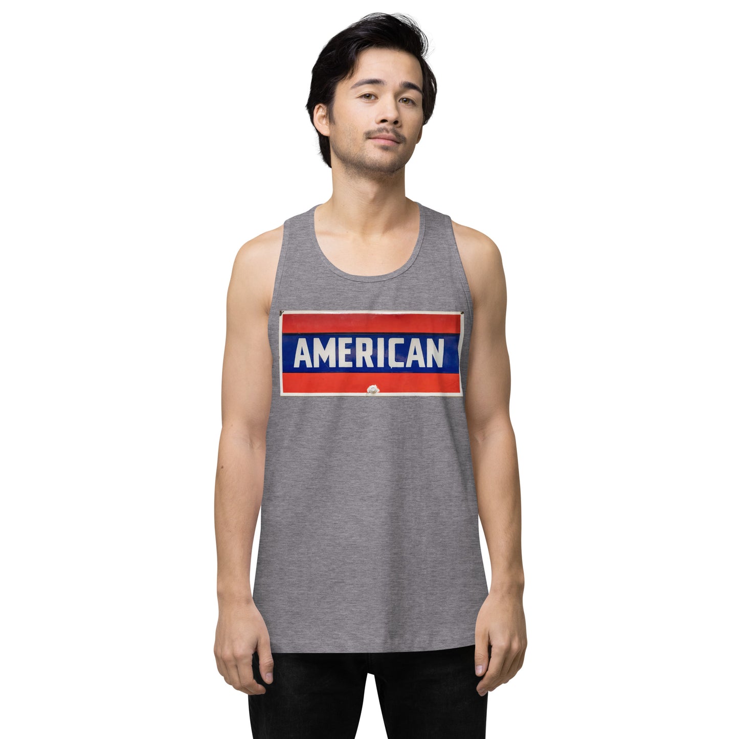 American Sign Porcelain Vintage Style Men’s premium tank top