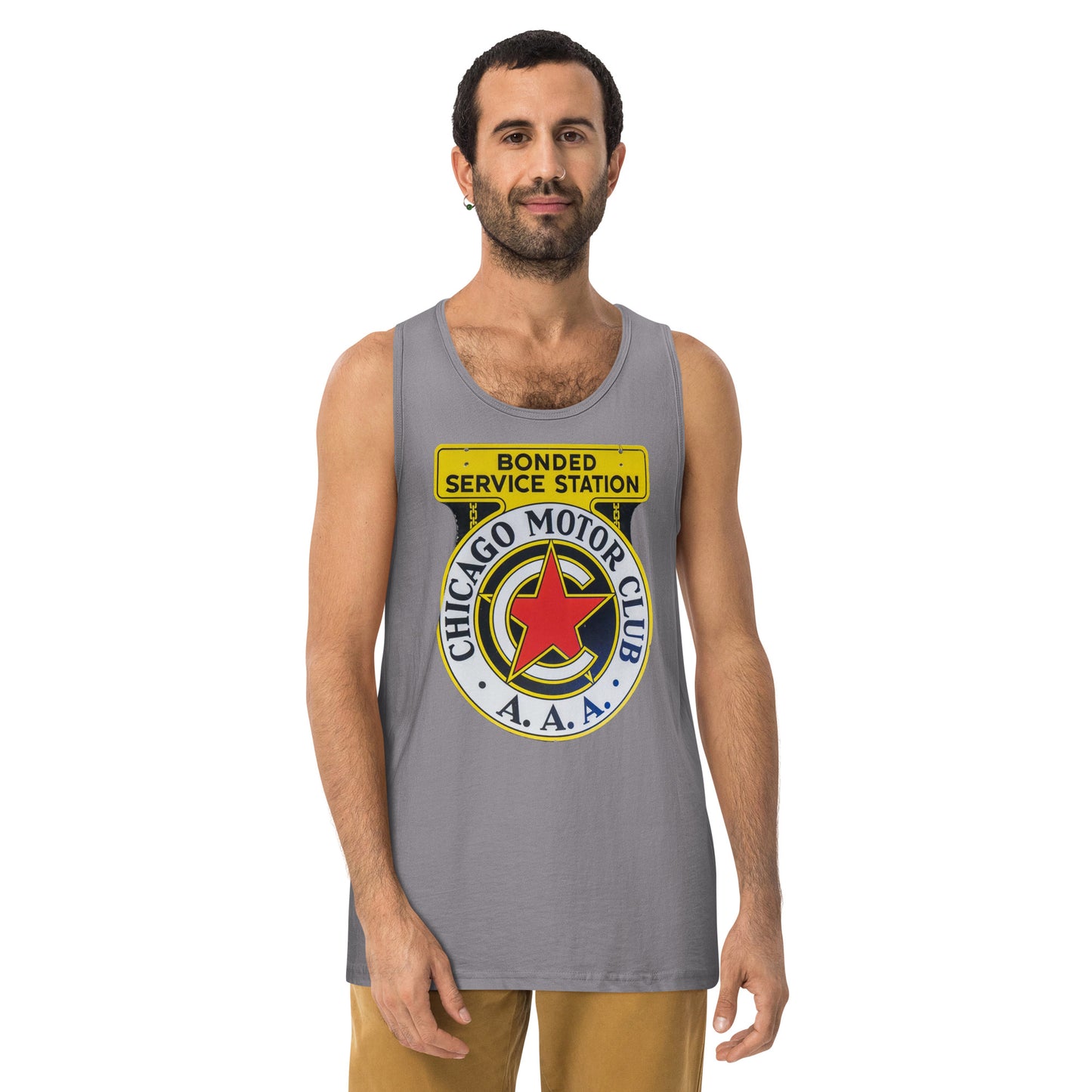 Chicago Motor Club Tin Style Men’s premium tank top