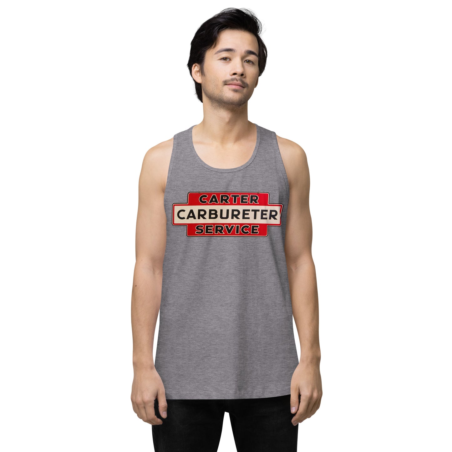 Carter Carbs Tin Style Shop Sign Men’s premium tank top