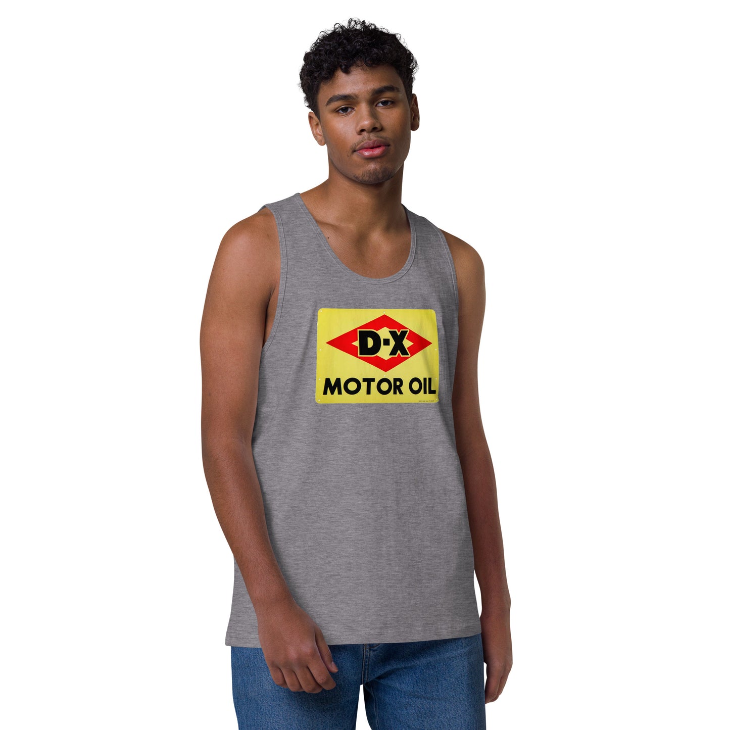 DX Oil Vintage Sign Style Men’s premium tank top