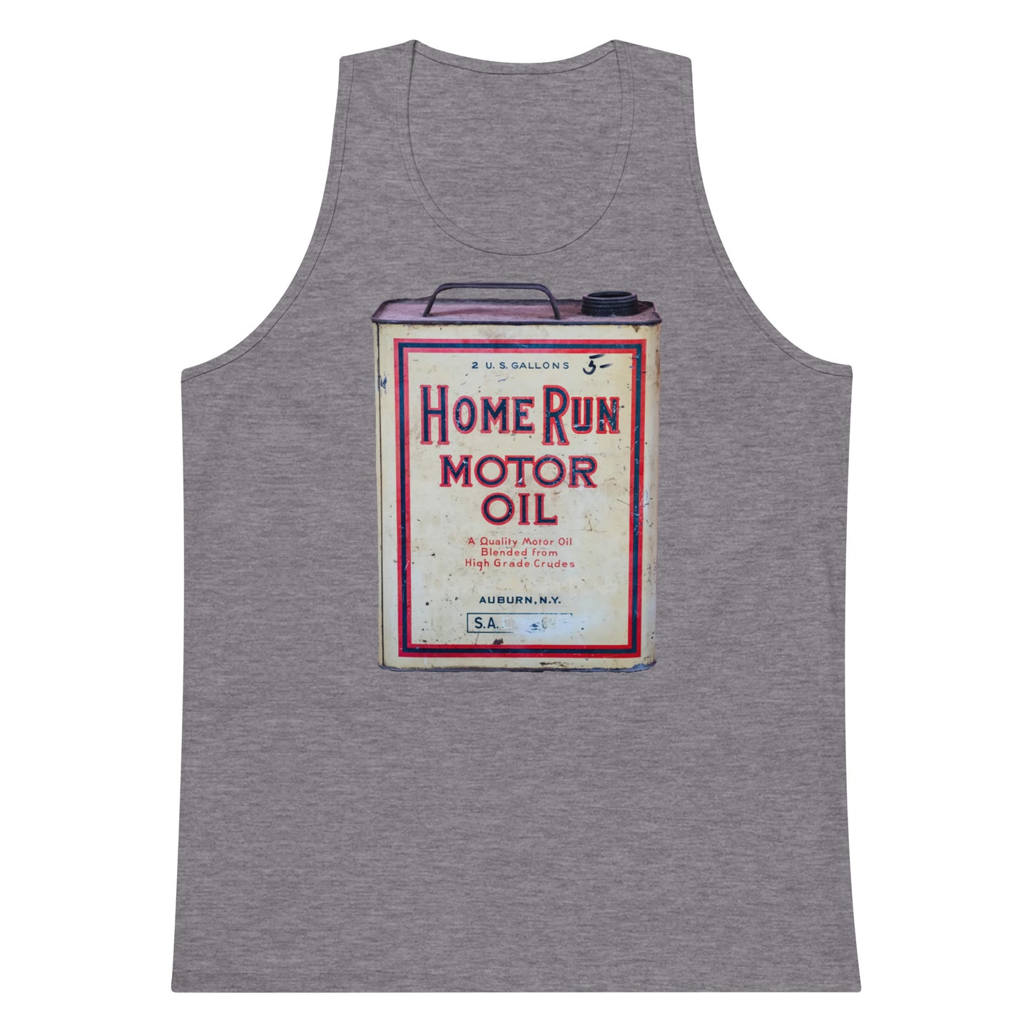 Vintage Home Run Oil Can Men’s premium tank top